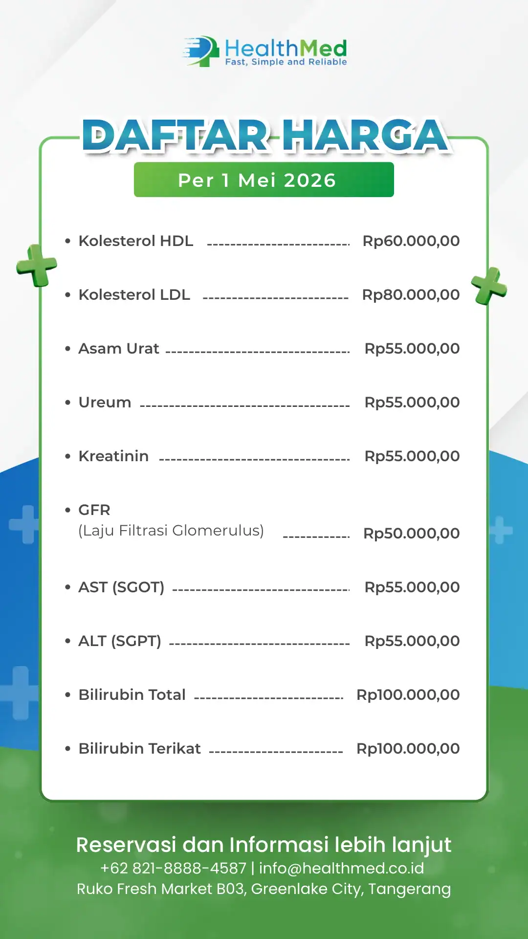 Pricelist Klinik HealthMed_April 2026