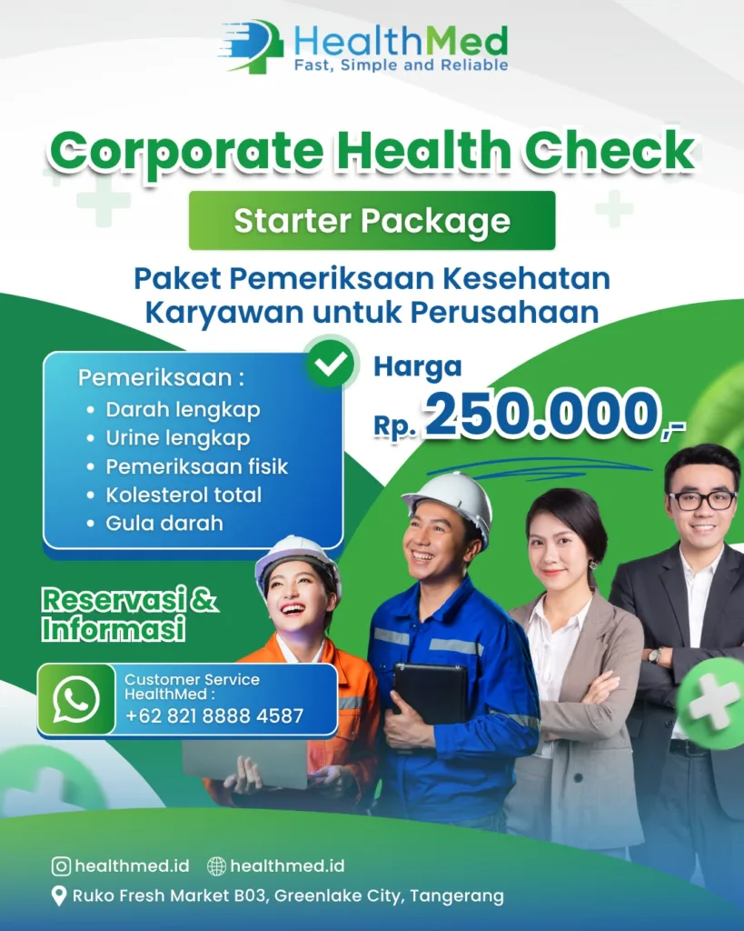 Promo MCU Perusahaan - Corporate Health Check - Starter Package Rp 250 ribu
