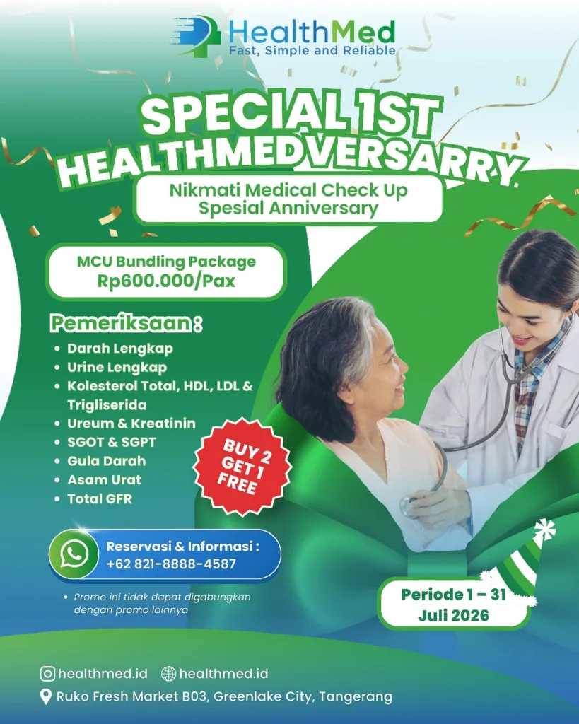Promo HealthMed 1 Year Anniversary Medical Check Up Bundling Package